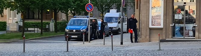 Die Polizei begleitete die Demo (Foto: nnz)