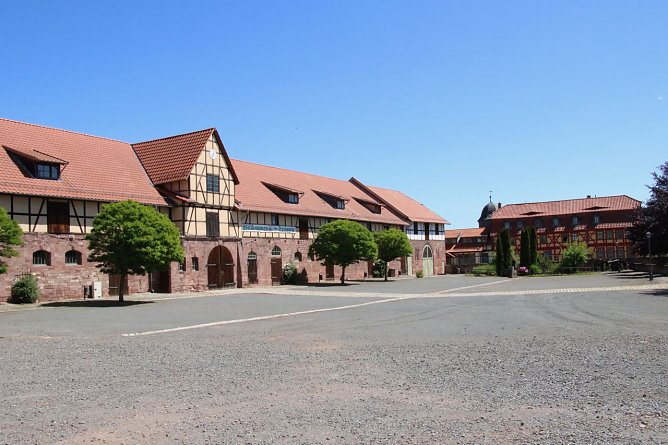 Die vier "Quadranten" sind auf dem Schlossplatz schon jetzt visuell vorhanden (Foto: agl) Die vier "Quadranten" sind auf dem Schlossplatz schon jetzt visuell vorhanden (Foto: agl)