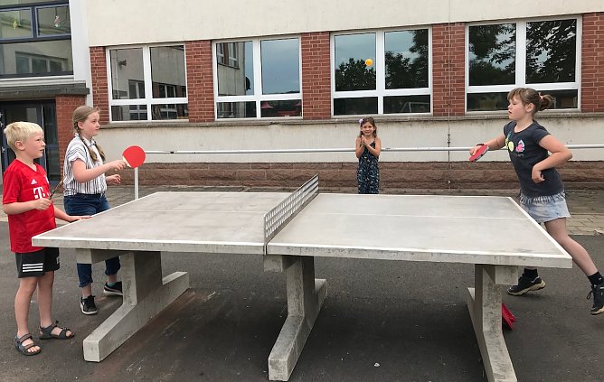 Au&szlig;en-Tischtennisanlage in Wipperdorf (Foto: K.Herntrich)