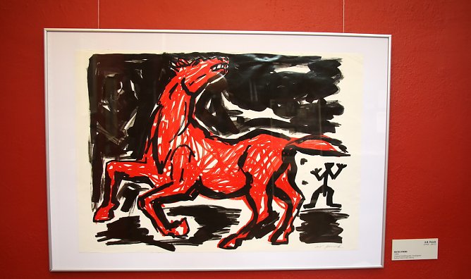 Ein weiteres Highlight: A.R. Pencks Pferd aus der Glock-Grabe-Stiftung (Foto: nnz) Ein weiteres Highlight: A.R. Pencks Pferd aus der Glock-Grabe-Stiftung (Foto: nnz)