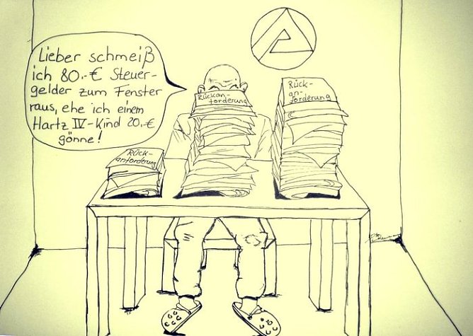 Karikatur (Foto: H. Buntfu&szlig;)