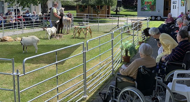 Der rollende Zoo war da (Foto: D.Kais)