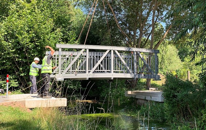 Br&uuml;ckenein- und -neubau An der Salza    (Foto: &copy;Stadtverwaltung Nordhausen)