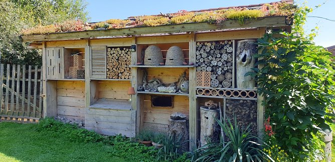 Die besten Insektenhotels wurden pr&auml;miert (Foto: S.Schulze)