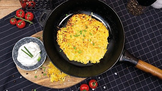 Vom Bauernfrühstück zum Klassiker: Die Schweizer Rösti (Foto: Kartoffel-Marketing GmbH) Vom Bauernfrühstück zum Klassiker: Die Schweizer Rösti (Foto: Kartoffel-Marketing GmbH)