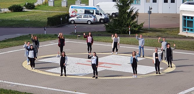 Auszubildende am S&uuml;dharz Klinikum (Foto: SHK)