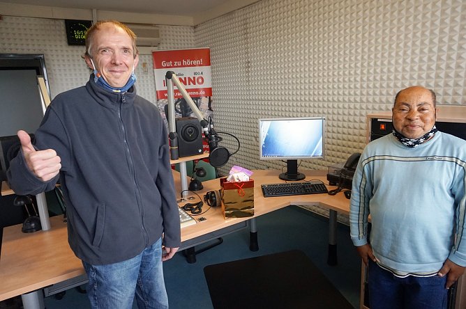 Matthias und Andr&egrave; von Schr&auml;gSTRICH (Foto: Radio Enno)