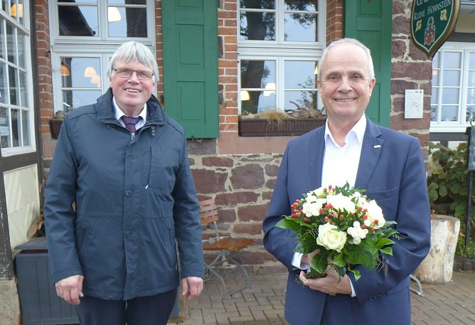 Foto: (vl.n.r.) Landr&auml;te Martin Skiebe (LK Harz) und Thomas Brych (LK Goslar) (Foto: Harzer Tourismusverband)