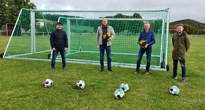 v.l.: Frank Jochmann, Matthias Jendricke, Andreas Gerbothe und Waldemar Rull. (Foto: Gemeinde Hohenstein)
