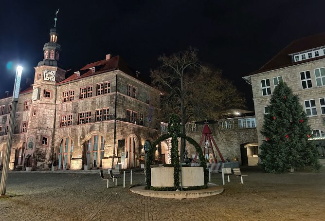 Advent auf dem Nordh&auml;user Rathausplatz (Foto: P.Blei)