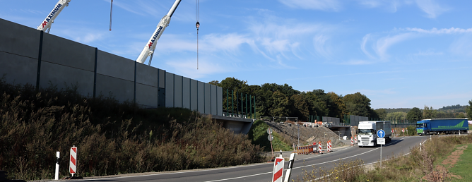 Endlich fertig: auch das letzte Br&uuml;ckenbauwerk konnte jetzt freigegeben werden (Foto: Archiv, Pressestelle Landratsamt)