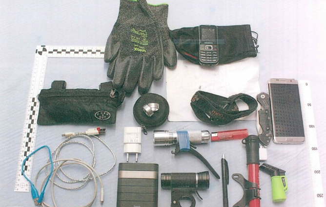 Sichergestellte Einbruchs-Utensilien (Foto: Landespolizeiinspektion Nordhausen)