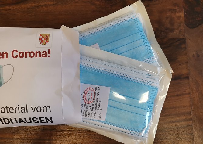 Maskenverteilung im Landkreis (Foto: S.Klante)