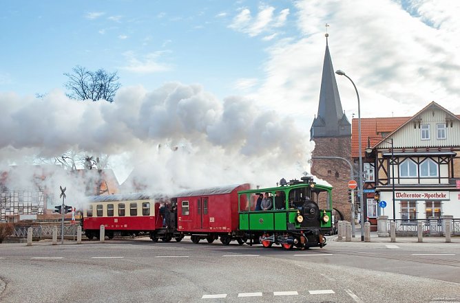 Eine Dame aus Bayern auf Probefahrt bei Wernigerode (Foto: HSB/Dirk Bahnsen)