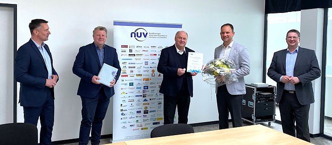 (v.l.n.r.:): Niels Neu, Christian Böduel, Helmut Peter, Andreas Peter, Thomas Seeber (Foto: NUV) (v.l.n.r.:): Niels Neu, Christian Böduel, Helmut Peter, Andreas Peter, Thomas Seeber (Foto: NUV)