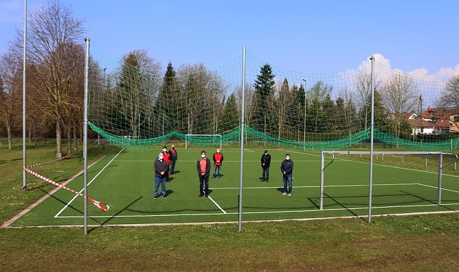 Der Ortsteil Bielen verf&uuml;gt jetzt &uuml;ber den zweiten Kunstrasenplatz des Landkreises (Foto: Stadt Nordhausen)