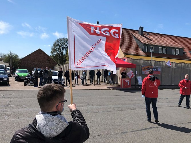 Bei Nordbrand bereitet man sich auf einen möglichen Streik vor (Foto: NGG) Bei Nordbrand bereitet man sich auf einen möglichen Streik vor (Foto: NGG)