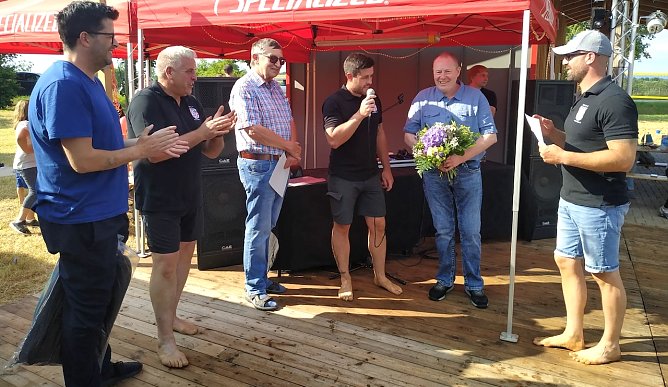 Ehrung f&uuml;r Thorsten Schwarz durch den Kreissportbund (Foto: D.Kruse)