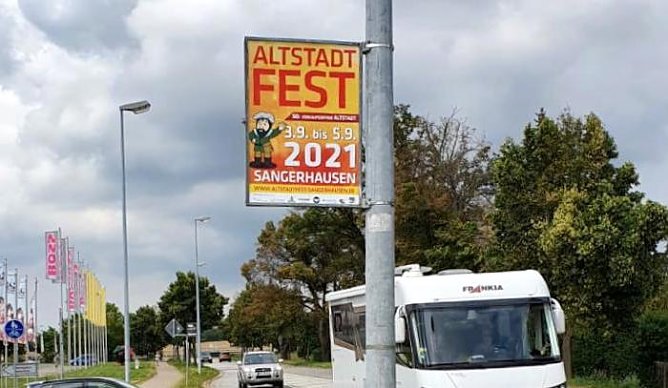 Plakate f&uuml;r das Altstadtfest - aber nicht in Nordhausen (Foto: S.B. Heck)