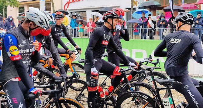 Am Start der Deutschland Tour in Sangerhausen (Foto: P.Blei) Am Start der Deutschland Tour in Sangerhausen (Foto: P.Blei)