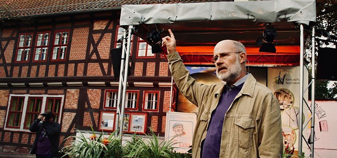 Prof. Harald Lesch war gestern Abend zu Gast am Klima-Pavillon in Nordhausen (Foto: agl)