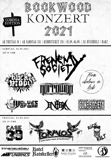 Das "Bookwood" bringt am Wochenende zehn Bands auf die B&uuml;hne  (Foto: Metal Foundation S&uuml;dharz)