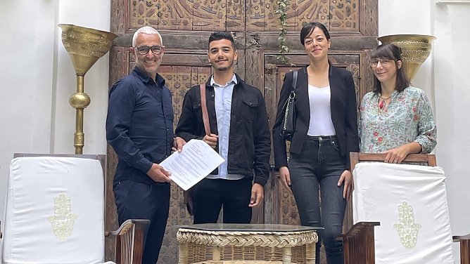 Axel Heck rekrutiert in Marrakesh Hotelfacharbeiter (Foto: A.Heck) Axel Heck rekrutiert in Marrakesh Hotelfacharbeiter (Foto: A.Heck)