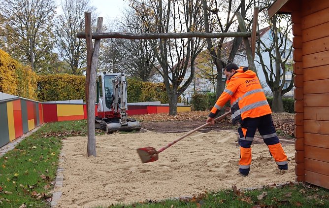An der Kita Frauenberg (Foto: Stadtverwaltung Nordhausen)