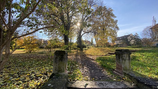 Vor der Gottesackerkirche in Bad Langensalza (Foto: oas)