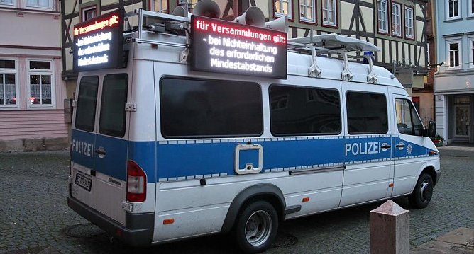 Einsatzwagen am vergangenen Sonntag in Bad Langensalza  (Foto: S.Dietzel)