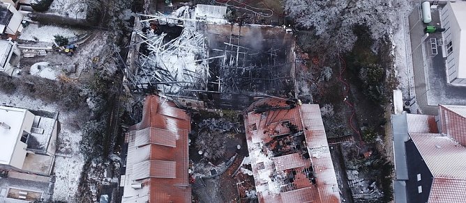 Luftbilder vom Brandort in der Nordhäuser Altstadt (Foto: Silvio Dietzel) Luftbilder vom Brandort in der Nordhäuser Altstadt (Foto: Silvio Dietzel)