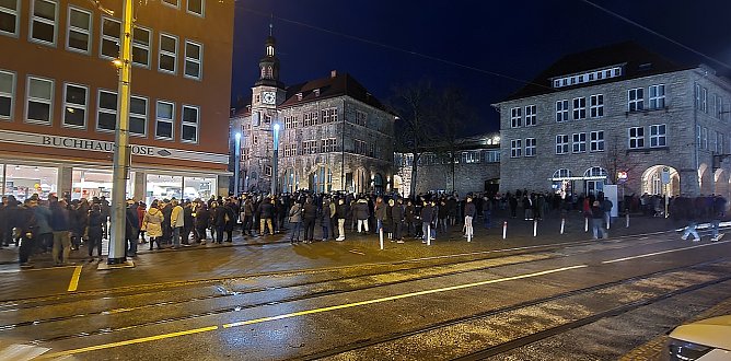 Montagsspaziergang in Nordhausen (Foto: nnz)