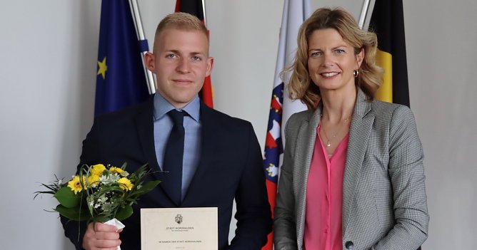 Bef&ouml;rderung in der Nordh&auml;user Berufsfeuerwehr (Foto: Stadtverwaltung Nordhausen)
