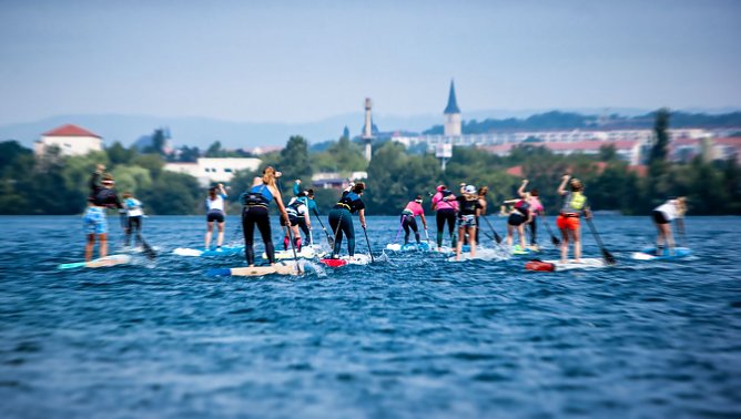 Die Elite des SUP-Sports kommt am kommenden Wochenende wieder nach Nordhausen (Foto: Christoph Keil)
