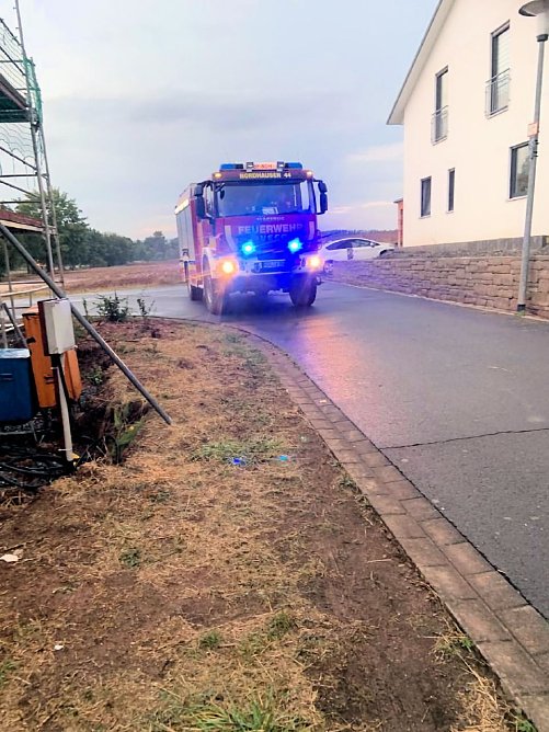 Starkregen in Nordhausen Ost (Foto: privat) Starkregen in Nordhausen Ost (Foto: privat)