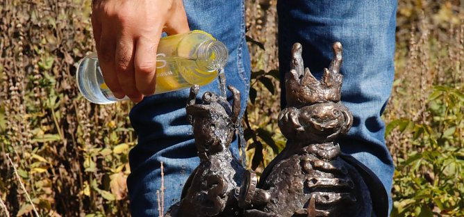 Taufe f&uuml;r "BoNo" den 22. Treppenk&auml;fer (Foto: agl)