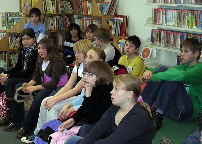 In der Bibliothek (Foto: privat)