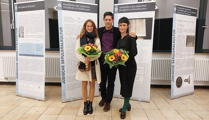 Aussttelllungser&ouml;ffnung und Filmpremiere mit  Lucie Fouble, Anthony Giacchino und Dr. Marie-Luis Zahradnik (Foto: Nadine Kathrin Luschnat)