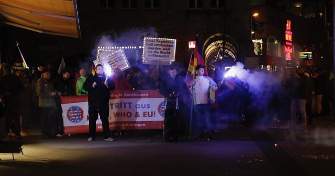 Montagsdemonstration in Nordhausen am 14. November (Foto: agl) Montagsdemonstration in Nordhausen am 14. November (Foto: agl)