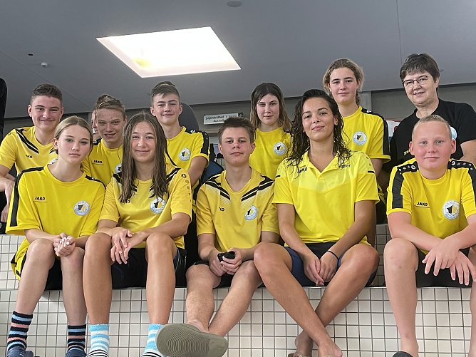 Der Nordh&auml;user Schwimmnachwuchs kam mit guten Leistungen nach Hause (Foto: SVN '90)