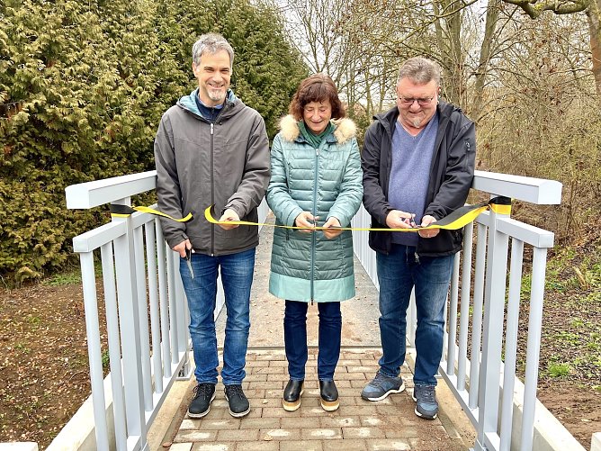 Br&uuml;ckenfreigabe in Herreden (Foto: Stadtverwaltung Nordhausen)