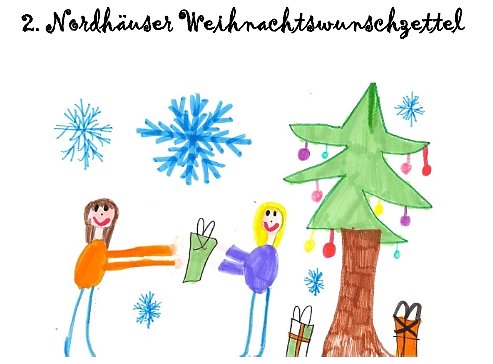 Weihnachtswunschzettel (Ausschnitt) (Foto: A. Wille)