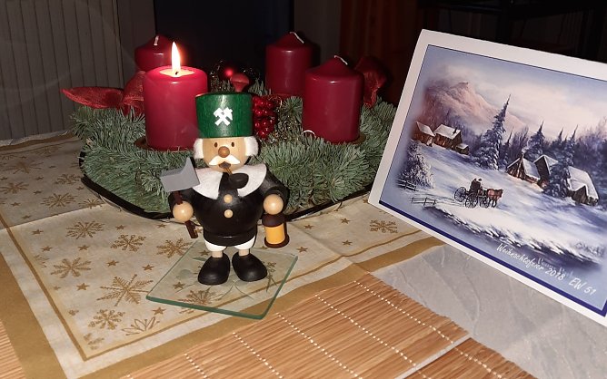 Bergmann und Schneelandschaft (Foto: G. Neppe) Bergmann und Schneelandschaft (Foto: G. Neppe)