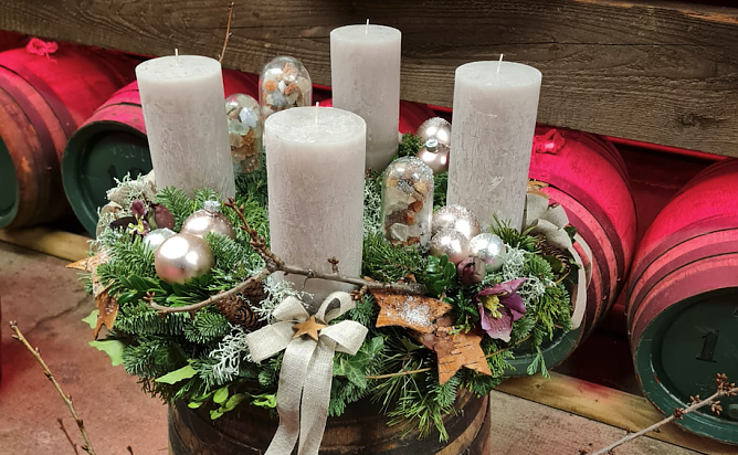 Die Publikumslieblinge des Adventskranzwettbewerbs (Foto: Kultur Floral)