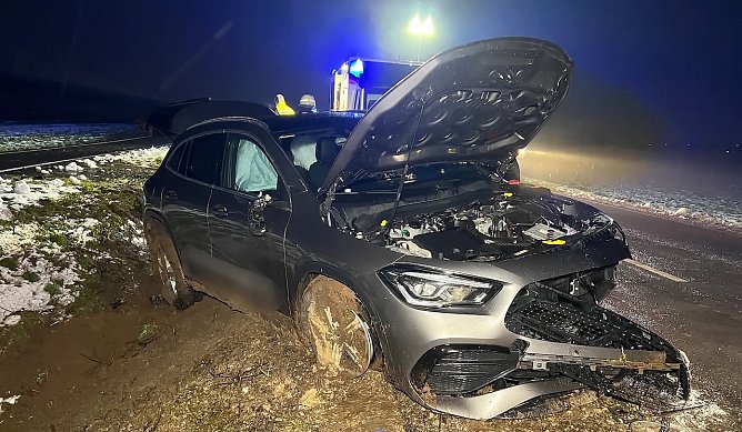 Unfall heute Abend bei Hesserode (Foto: S.Dietzel)