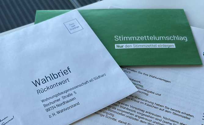 Die WBG bereitet die Wahl der Vertreterversammlung vor (Foto: WBG Südharz) Die WBG bereitet die Wahl der Vertreterversammlung vor (Foto: WBG Südharz)