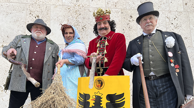 In dieser Konstellation wird man die Rolandgruppe wohl nur dieses Jahr sehen (Foto: Stadt Nordhausen)