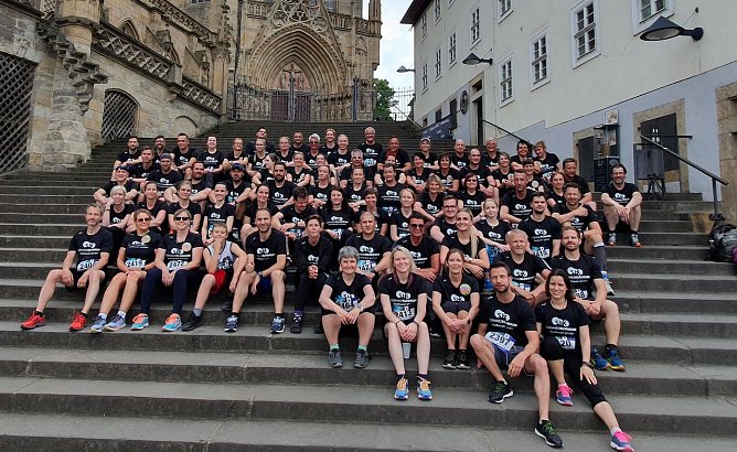 Ds SHK-Team auf den Domstufen in Erfurt (Foto: M.Garzke)