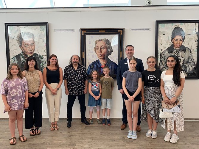 Das Portr&auml;t des Pariser K&uuml;nstlers Mustapha Boutadjine von K&auml;the Kollwitz wird in der nach ihr benannten Schule einen Ehrenplatz bekommen  (Foto: Kreissparkasse Nordhausen)