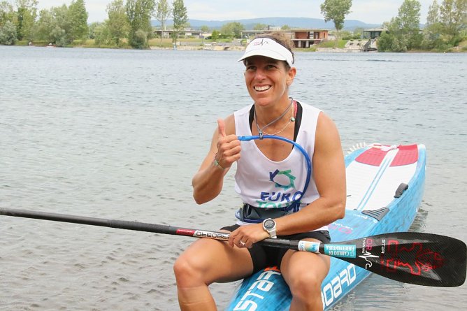 Esperanza Barreras machte auf dem Sundh&auml;user See das Rennen bei den Damen (Foto: agl)